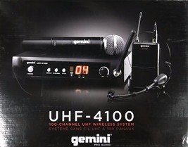 Gemini - UHF-4100M - Wireless Single Microphone Transmitter/Reciever System - £112.48 GBP