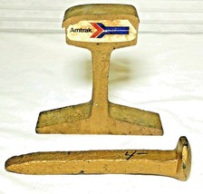 Golden Railroad Spike and Tie Amtrak Collectible - $738.48 MXN