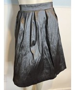ChettaB Gray Metallic Pleated Skirt Size 14 - £18.75 GBP