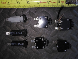 8MM42  ASSORTED CIRCUIT BREAKERS FROM TREADMILLS, 7 PCS, 15A, GOOD CONDI... - £10.35 GBP