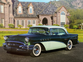 1955 Buick Century Antique Classic Car Fridge Magnet 3.5&#39;&#39;x2.75&#39;&#39; NEW - £2.89 GBP