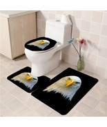 3Pcs/set Bald Eagle Pattern Bathroom Toilet Mat Set Anti Slip Bath Mat d... - $617.91 MXN+