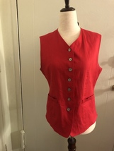 Vintage Women’s Silk Club Linen Vest - £51.14 GBP