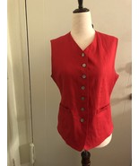 Vintage Women’s Silk Club Linen Vest - $1,218.33 MXN