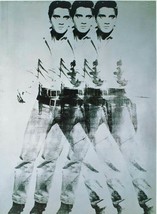 Elvis Presley Andy Warhol POP Art lithograph Unique Gift TRIPLE ELVIS Warhol Art - £155.90 GBP