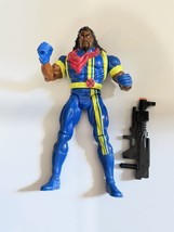 Marvel Comics Deluxe Edition X-Men Bishop 10&quot; Action Figure Toy-biz vtg gun lot - £8.03 GBP