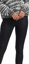 Current Elliott Women&#39;s Jeans Black Coated Crop Straight Size 28  X 27 NWT $268 - £101.01 GBP
