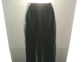 New Jones Wear Skirt Size 8 Velvet Black Long Full Length Style: Gala - $39.82