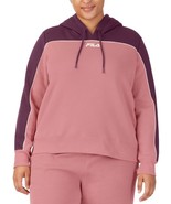 MSRP $48 Fila Plus Size Vigor Colorblocked Long-Sleeve Hoodie Pink Size 1X - $18.71 CAD