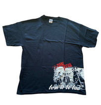 Men&#39;s XL Motorcycle T-Shirt Featuring Curly Moe &amp; Larry Born to Be Bad 3 Stooges - £13.31 GBP