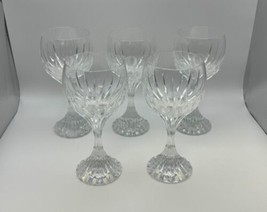 Set of 5 Baccarat France Crystal MASSENA Bordeaux Wine Glasses - £591.32 GBP