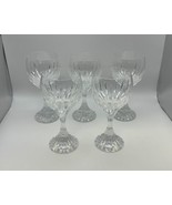 Set of 5 Baccarat France Crystal MASSENA Bordeaux Wine Glasses - $749.99