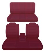 50/50 split front and solid rear bench seat covers fits 1975 Oldsmobile ... - $152.49