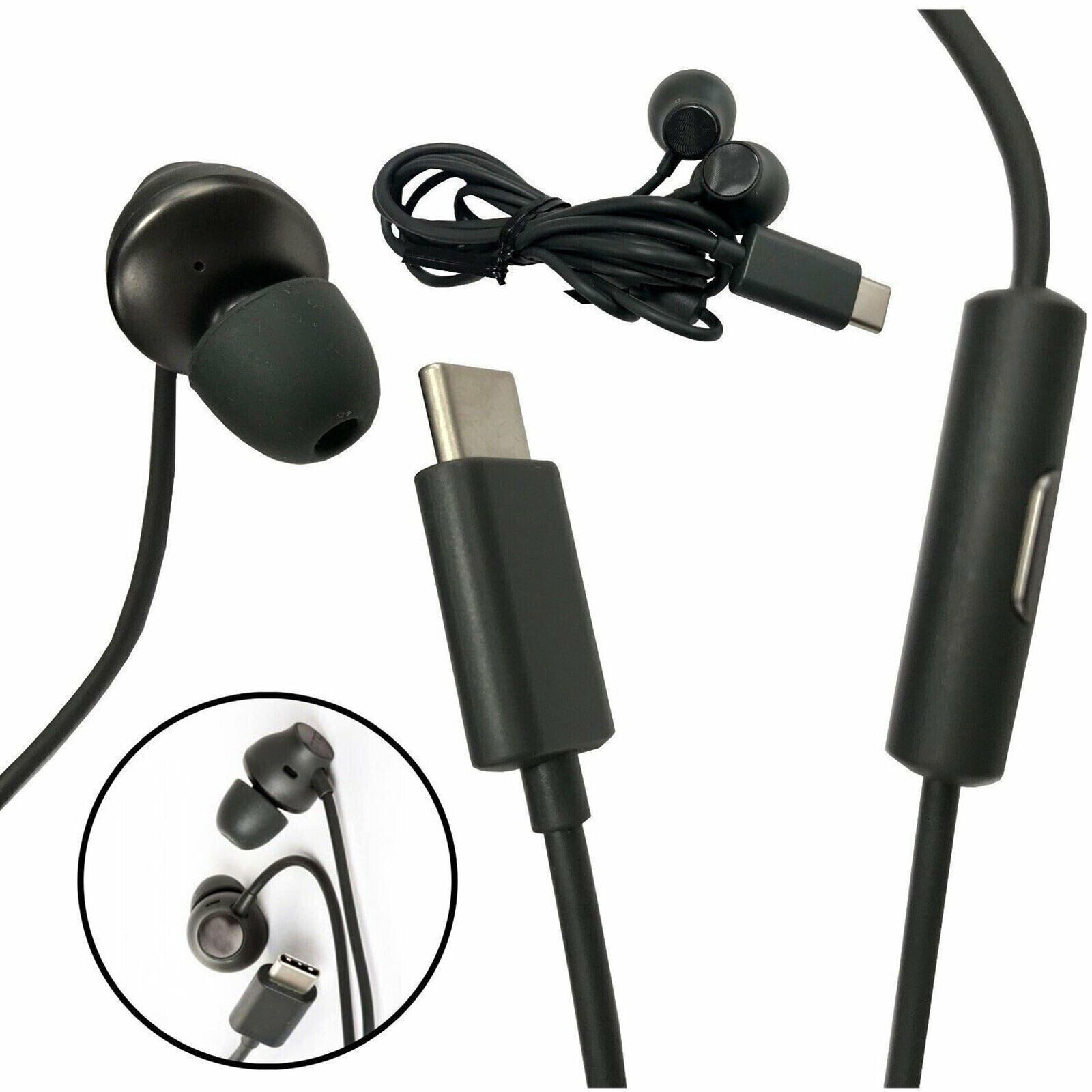 For HTC U11 Denoise Earphone USB Type-C Microphone Sport Headset - $12.59