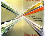 Travel by Rail in Germany Brochure 1950&#39;s Maps and Information  - $74.17