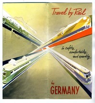 Travel by Rail in Germany Brochure 1950&#39;s Maps and Information  - £58.32 GBP