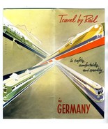 Travel by Rail in Germany Brochure 1950&#39;s Maps and Information  - £58.36 GBP