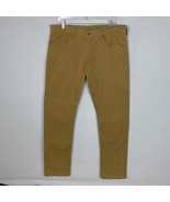 Levis 513 Mens W36 L 34 Straight Leg Brown Jeans 90&#39;s Retro Stretch USA - $29.69