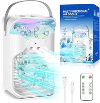 iFTY Portable AC Unit w/Remote 1.5L Tank 3 Speeds 7 Night Light White - $642.44 MXN