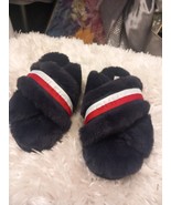 Womens Tommy hilfiger Cozy Soft Plush Slippers  Bedroom Warm Slip Shoes ... - £24.93 GBP
