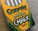 Vintage Crayola Anti Dust White Chalk - 8 sticks - $4.95