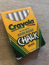 Vintage Crayola Anti Dust White Chalk - 8 sticks - £3.89 GBP