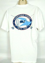 Vineyard Vines Women&#39;s Graphic T-Shirt XS Whale Logo Flag Solid White Crew Neck - £21.88 GBP
