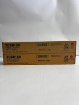 2 Genuine Toshiba e-STUDIO 5560C,6560C,6570C Magenta Toners T-FC75U-M, T... - $135.00