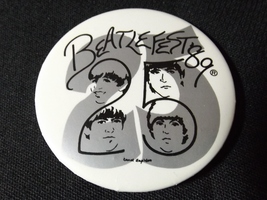Beatlefest 25th Anniversary 1989 Laminated Convention Pin BEATLES - £23.97 GBP