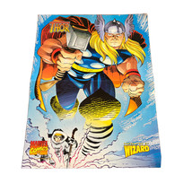 Thor Marvel Comics Thor April 1998 Wizard Fold Out Poster And Calendar - £9.02 GBP
