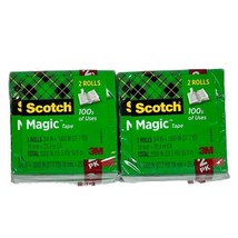 Scotch Magic Tape 4 Rolls 3/4 X1000 In ( 27.7Yd) Total 4000 Of 100s Of Uses - £8.36 GBP
