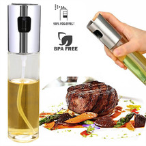 Olive Oil Sprayer Cooking Mister Spray Pump Fine Vinegar Glass Bottle Ki... - $17.99