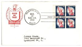 Scott #1053 1958 Statue of Liberty 8c Liberty Stamp First Day Cover FDC - $8.09