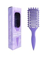 Azxewa Curl Defining Vented Hair Brush Purple Plastic - $182.68 MXN