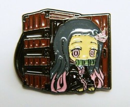 Demon Slayer Anime Nezuko Kamado Figure with Her Box Enamel Metal Pin NEW UNUSED - £6.26 GBP