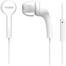 Koss Headphones KEB9IW NOISE ISOLATING IN EAR BUD W/ MIC IN-LINE ONE TOU... - $30.05