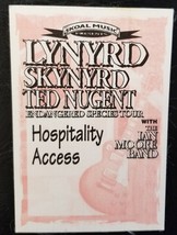 LYNYRD SKYNYRD / TED NUGENT / IAN MOORE - VINTAGE ORIGINAL CLOTH BACKSTA... - $187.45 MXN