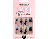 POSHMELLOW LAVISH DESIRE 24 NAILS GLUE INCLUDED - #65533 - $5.59