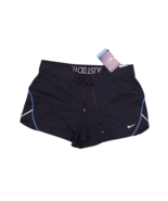 New Nike Womens Medium Mini Swoosh Lined 3.5&quot; Running Workout Shorts Bla... - $53.18 CAD