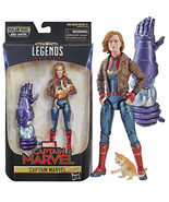 Legends Captain Marvel Movie Bomber Jacket w/ Cat Action Figure Hasbro N... - £21.73 GBP