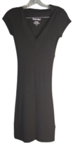 Derek Heart Tunic Dress V-Neck Knit Black Junior’s Size Small - £11.03 GBP