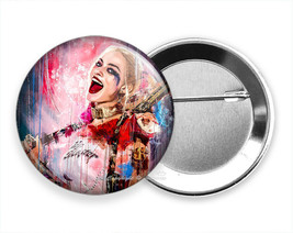 Harley Quinn Villain Gotham City Batman Dark Knight Pinback Button Badge Gift - £9.64 GBP+