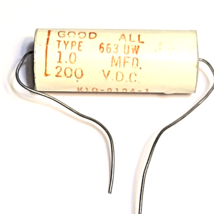 GOOD ALL 1MFD 200V CAPACITOR 1000NF 200WV AXIAL CAPACITOR - $7.22