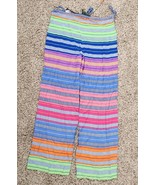 Ralph Lauren 100% Silk Wide leg Pants Flowy Summer Vacay Light Multicolo... - $61.74 CAD