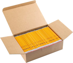Wooden Pencils HB Pencils, Yellow, Pre-Sharpened, Bulk Pack, 320 Pencils - £29.78 GBP