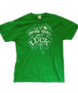 St Patricks Day T Shirt Mens XL 100% Cotton Luck of the Irish Paddy Gree... - $8.62