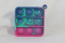 Novelty Keychain (new) SQUARE SILICONE - BLUE, GREEN &amp; PINK, COMES W/ CHAIN - $7.27