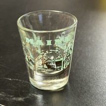 Maine Teal Gold Shot Glass Portland Lighthouse Porter Bridge Lobster Oce... - $14.84