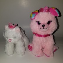 Princess Plush Lot White Aurora Kitten Kitty Cat Pink Barbie Puppy Dog Lovey Toy - $15.11