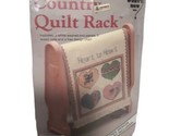Mini Country Quilt Rack Kit Cross Stitch Kit, Shell Peach 014606 - $6.79